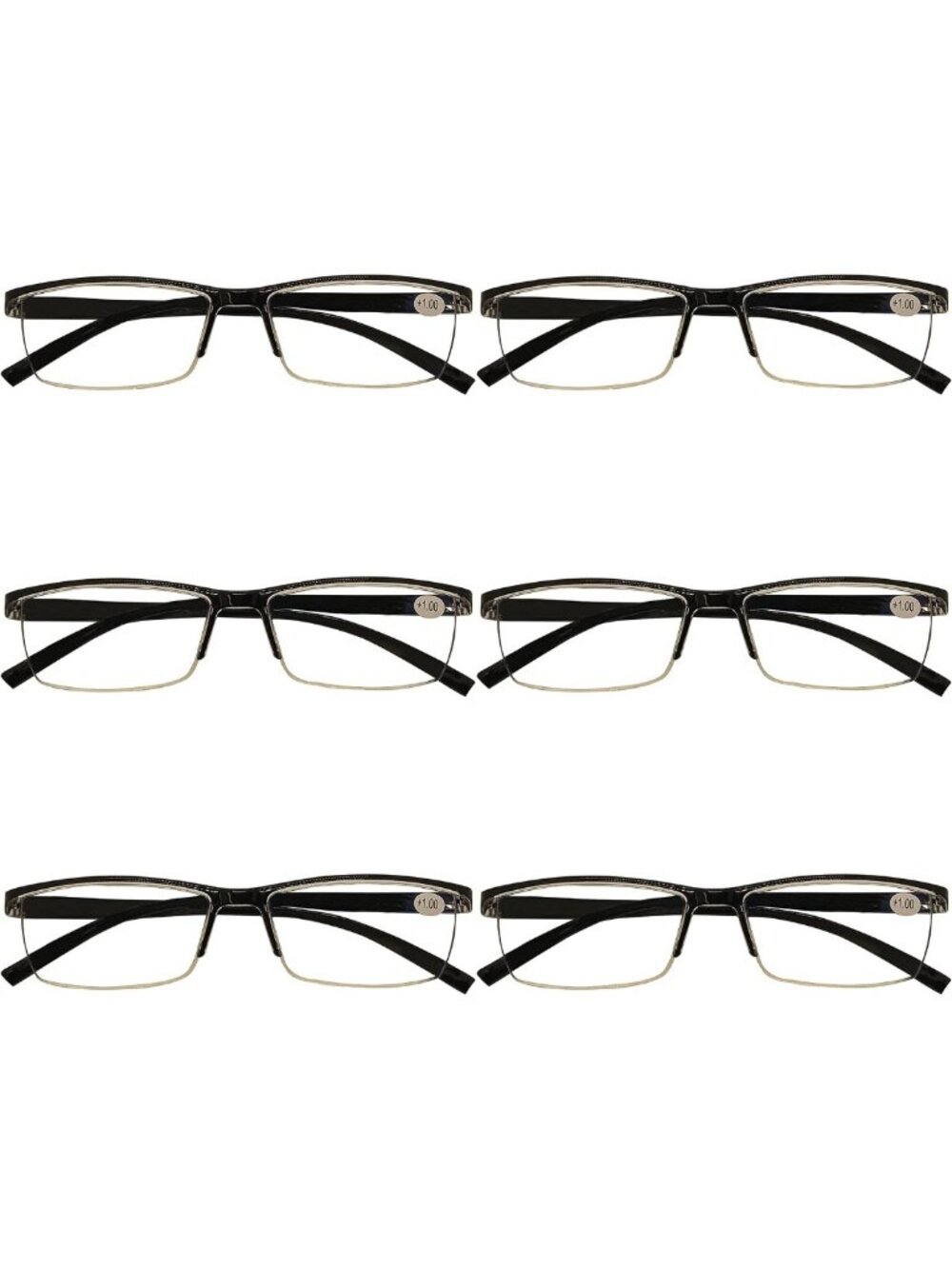 6 Pack Blue Light Blocking Reading Glasses for Men & Women - Stylish